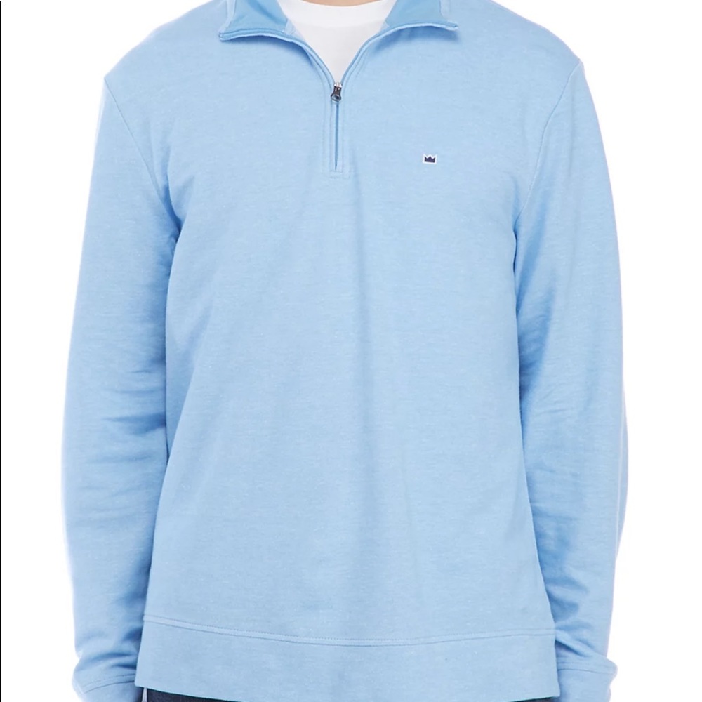 CROWN & IVY | Baby Blue Half Zip Pullover | 2XL